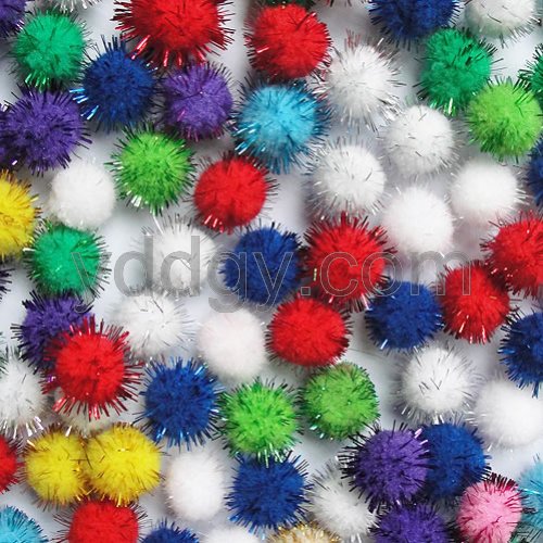 Tinsel Pom Poms