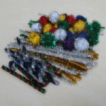 Tinsel pom poms