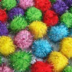 Tinsel pom poms