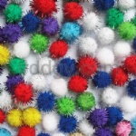 Tinsel pom poms