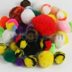 Acrylic pom poms